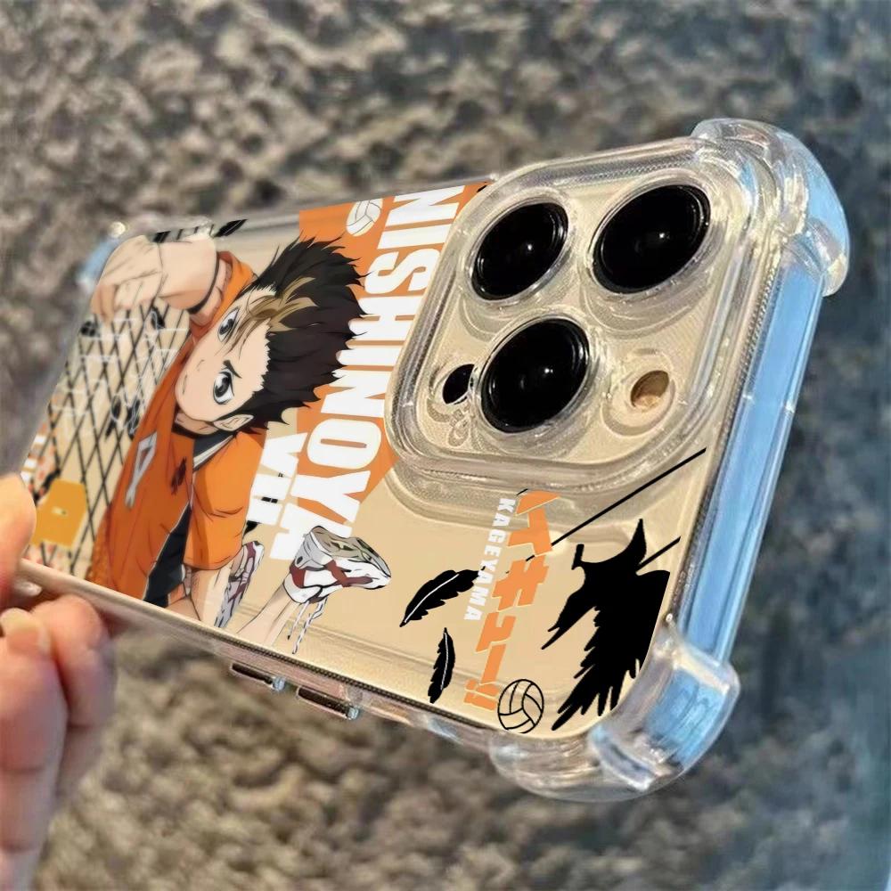Haikyuu Oya Volleyball Handyhülle für iPhone 18 17 Air 16 15 14 Plus 13 12 Mini 11 Pro Max Weiche Dünne Transparente Hülle – Detail 4