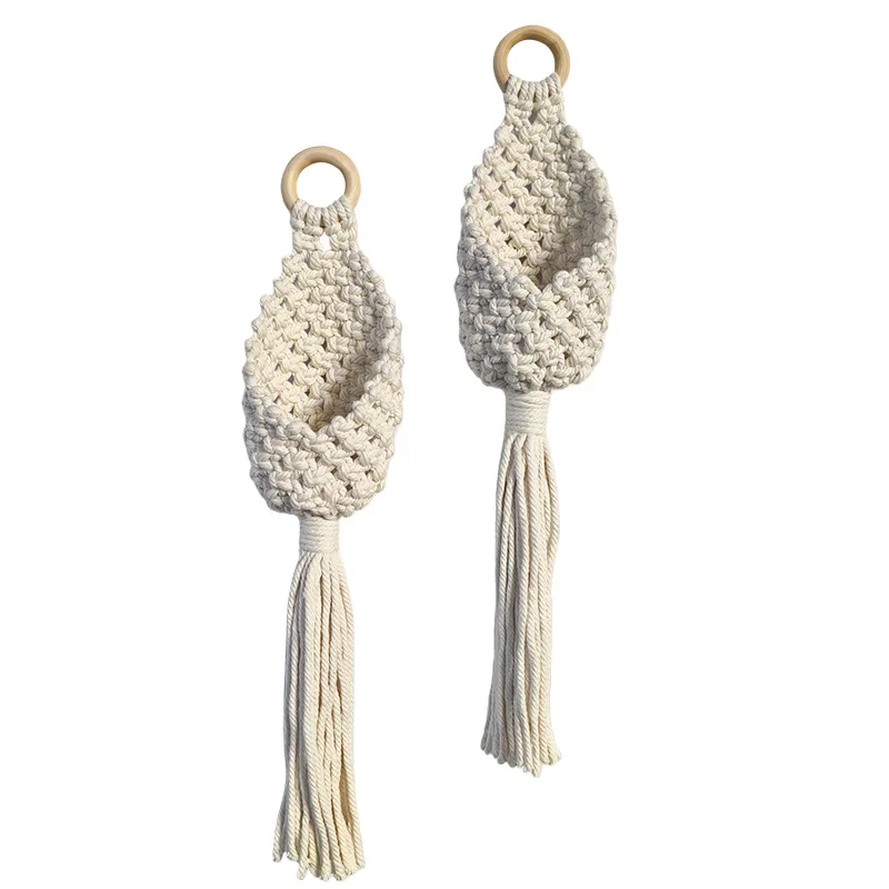 

CX hand-woven bird's nest wall hanging small flower pot potted plant storage hanging pocket