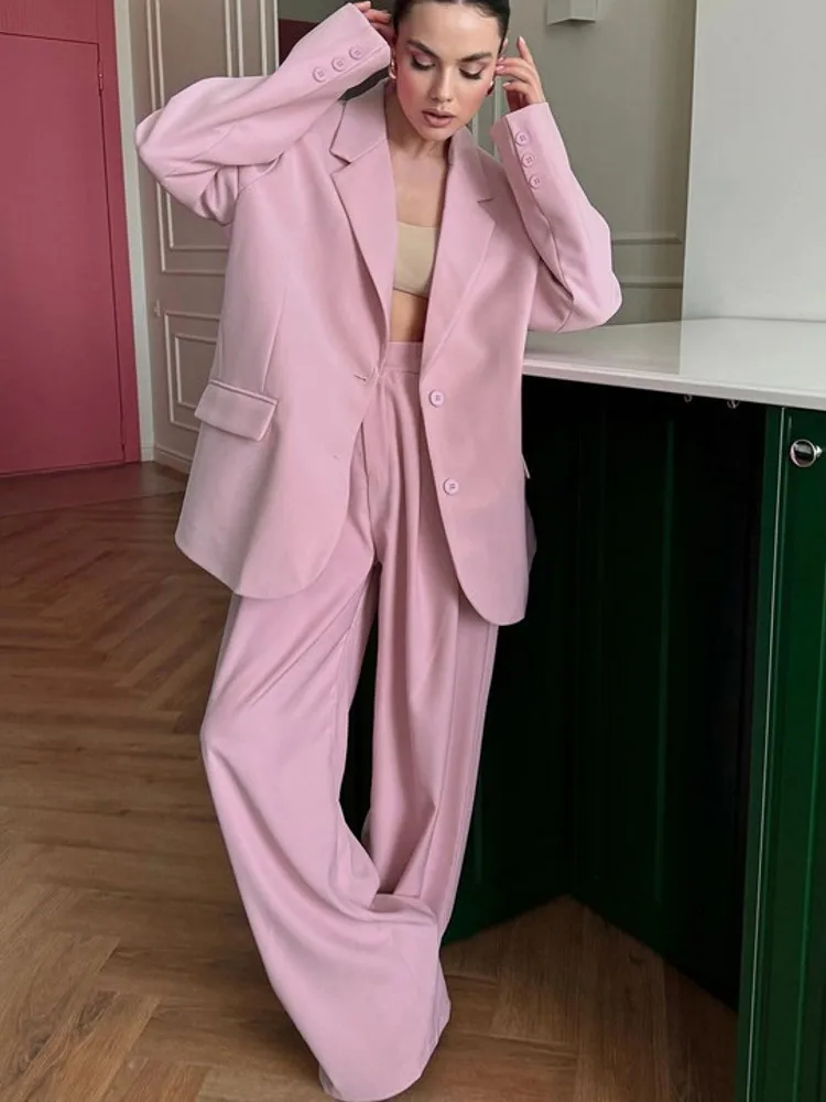 

Модный комплект для женщин, комплекты из 2 предметов, Новое поступление, одинаковые комплекты из двух предметов, блейзер с длинными рукавами, топ и брюки, костюмы, одежда