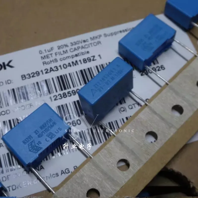 

10PCS EPCOS 0.1uf/330vAC 100nf u1 104 New X1 film capacitor B32912A3104K