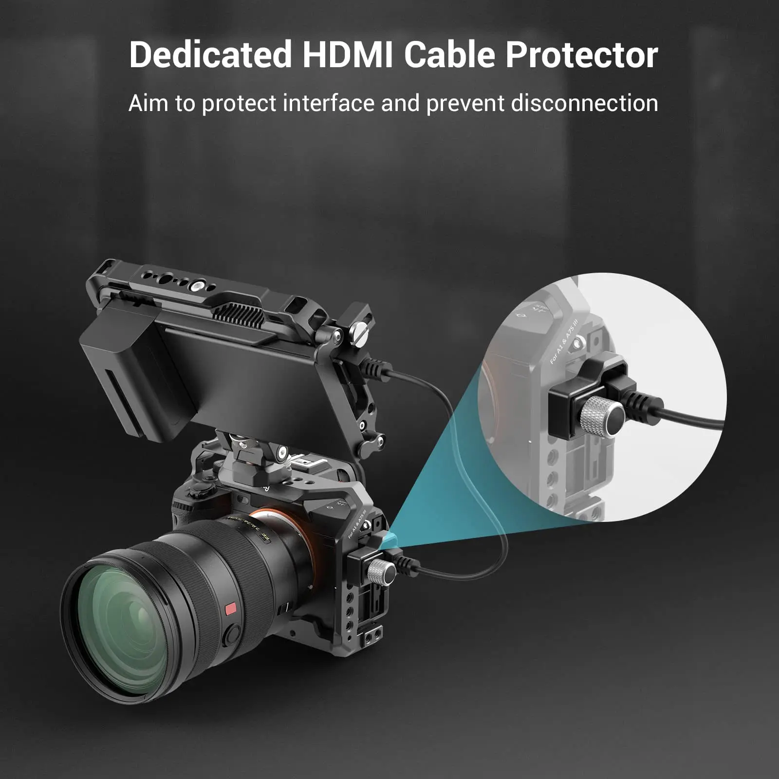 SmallRig Cage Kit for Atomos Ninja V/Ninja V+ with Cage Sunhood Screen Protector Silicone Case for Monitor and Screen Protection