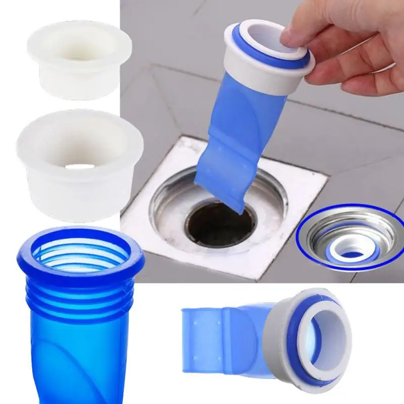 Floor Drain Seal Drain Deodorant Silicone Core Insect Control Backflow Preventer Pipes Tube In Toilet One Way Valve For Bathroom