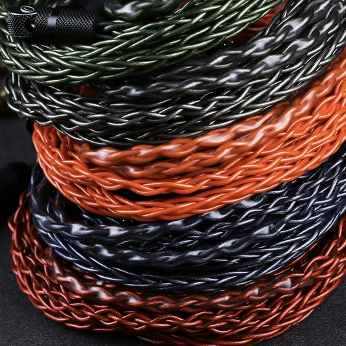 Imagen 2 del producto Cable de auriculares OPENHEART de 8 núcleos GoDazzle 2,5/3,5/4,4mm MMCX/0,78 2 pines/QDC cobre Chapado en plata reemplazar Cable equilibrado mejorado