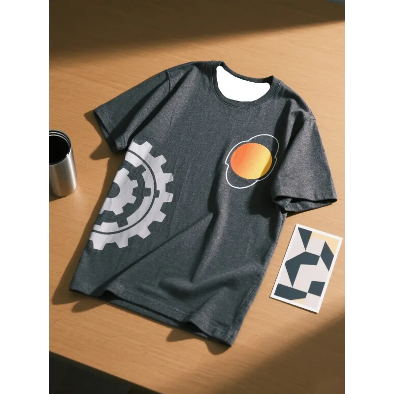 

MOTO-Летняя новая удобная быстросохнущая футболка свободного кроя с короткими рукавами для взрослых с принтом