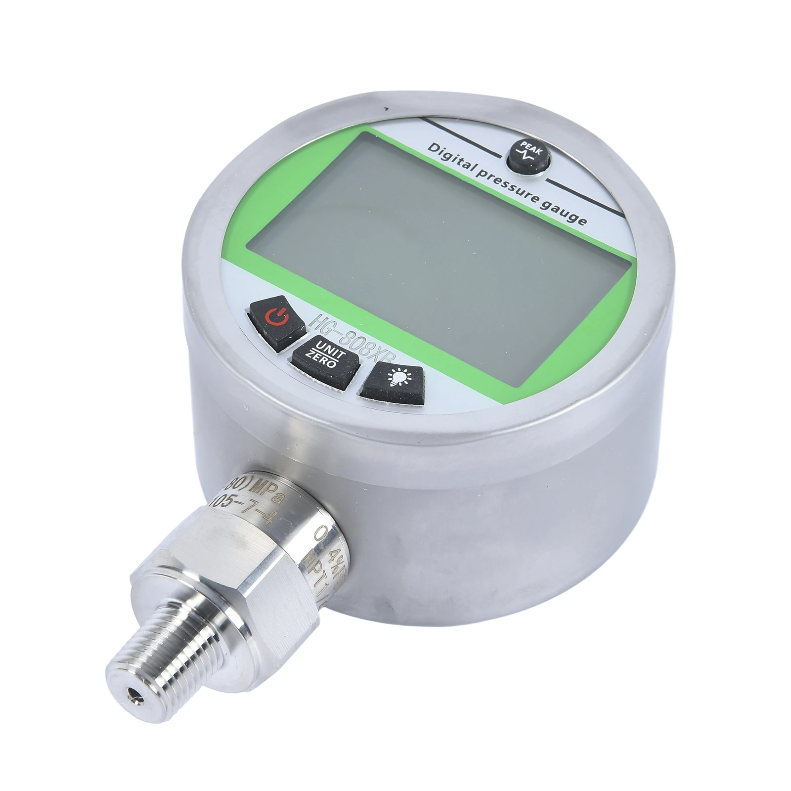 80MPA 12000PSI Digital Pressure Gauge IP65 Core Test Meter W/ NPT1/4 0.4%FS Accuracy Hydraulic Air Gas Water Oil Pressure Gauge