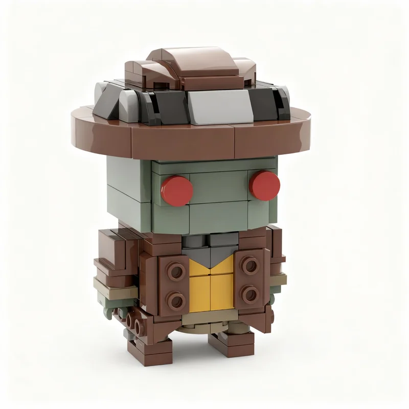 186pcs MOC Lazlo Brickheadz Model Toy Building Blocks Architecture Christmas Gifts Creative DIY Assemble Education Birthday
