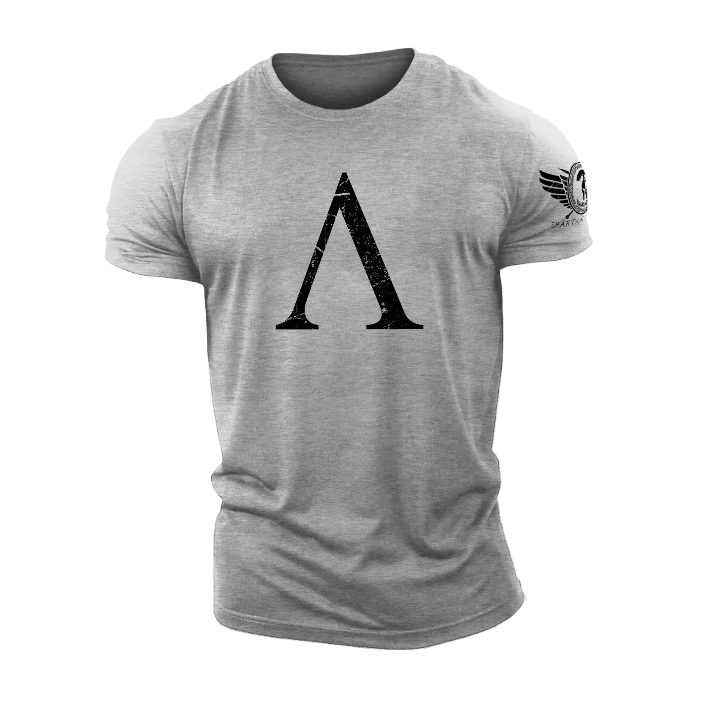 3D Printing Spartan Symbol - Spartan Forged - Gym T-Shirt High Quality Cotton Casual Men\'s Short Sleeves Top Tough Guy T-Shirt