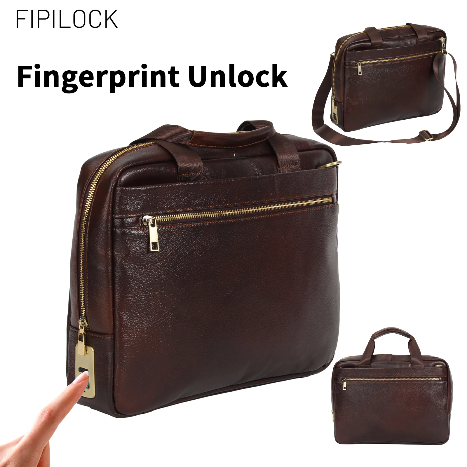 Luxury Bags For Laptop - FIPILOCK Laptop Bag Leather for Man