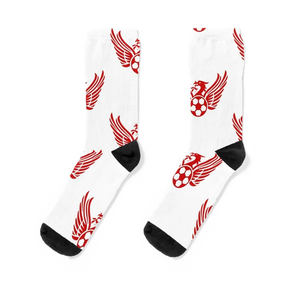 Emblem ! liverpool logo fc Socks Wholesale with print custom sports Designer Man Socks Women's