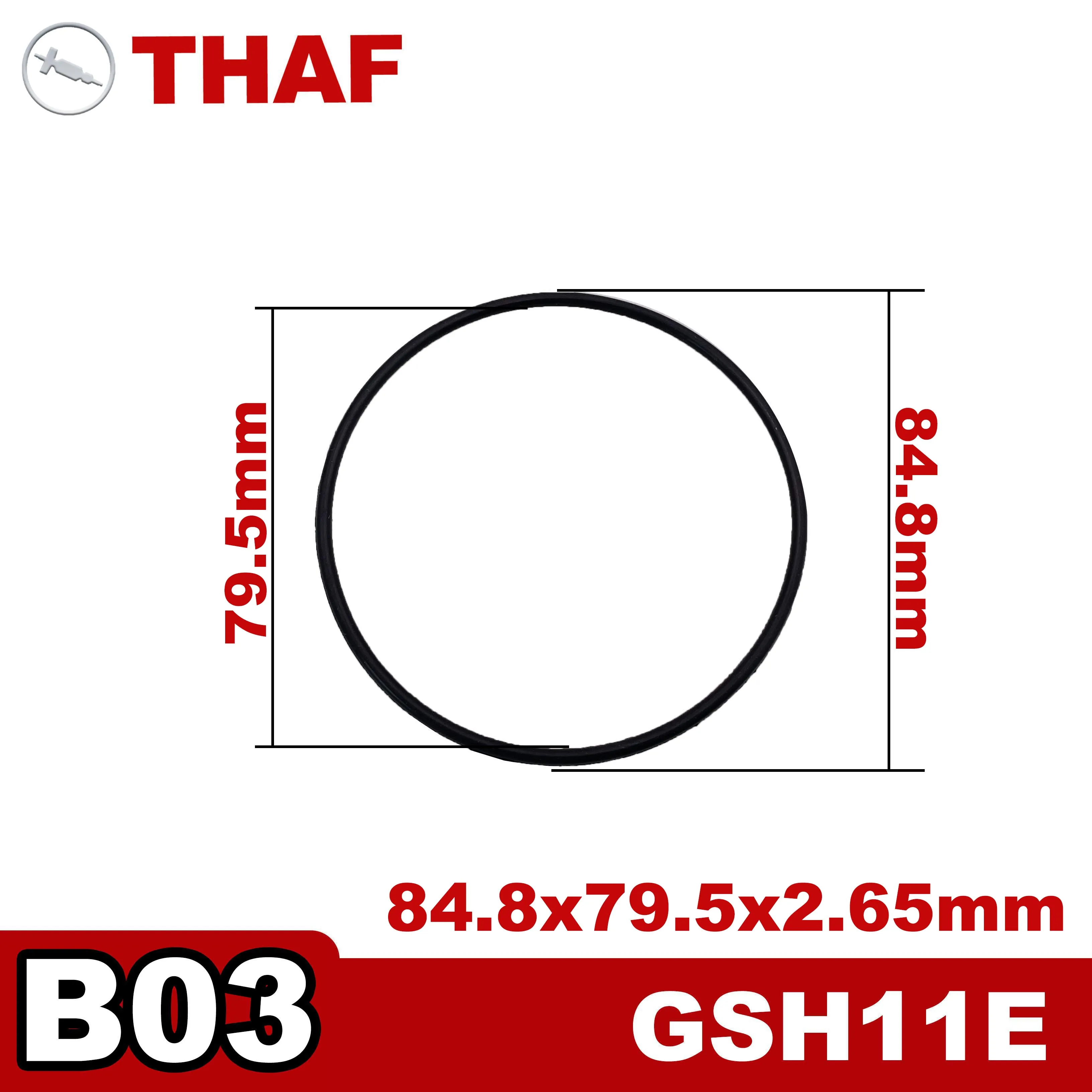 O-حلقة 79.5x2.65 مللي متر قطع الغيار لاستبدال بوش هدم المطرقة GSH11E GSH 11E B03