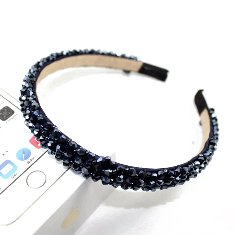 Handmade Shiny Full Crystal Beaded Headbands Stone Hairbands For Women Girls Hair Jewelry