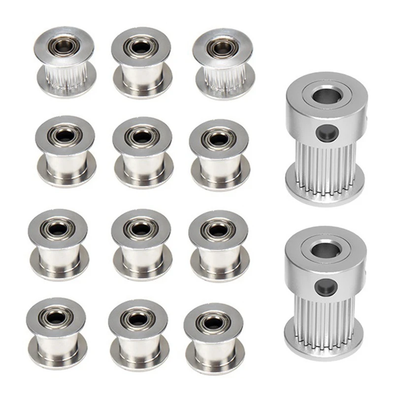 Replacement GT2 20 Tooth Bore 5Mm Width 10Mm Toothed/No Tooth Idler, Pulley, For V-Core-3 GT2 Idler Kit