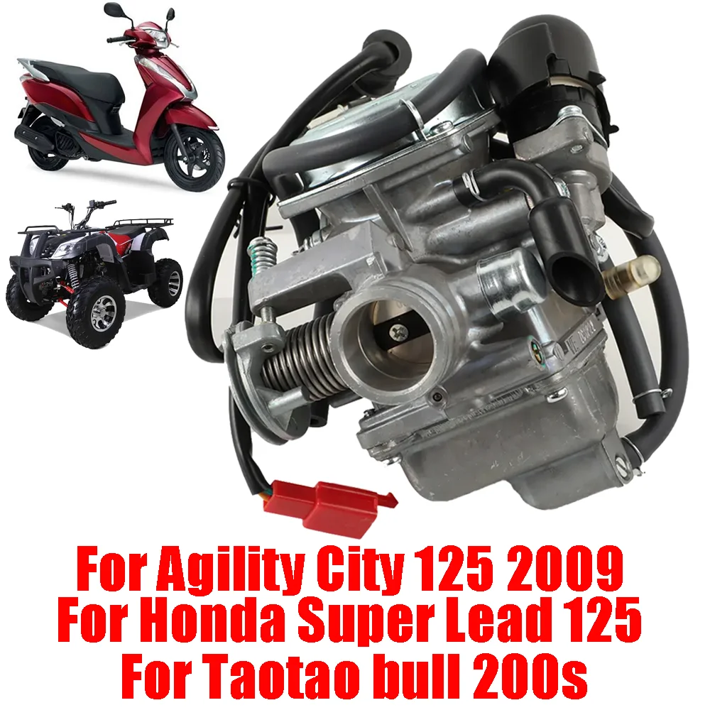 Motorcycle Parts Carburetor For Agility City 125 2009 For Honda Super Lead 125 For Taotao Bull 200s ATV Carb Motocross Parts
