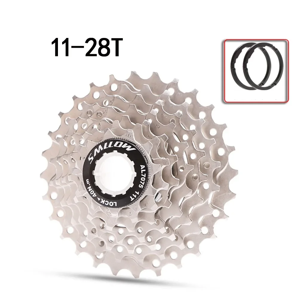 Mountain Road Bike Rear Hub 7 Speed Cassette 7S Flywheels Sprocket Bicycle 11-28T/11-32T Bicycle Cassette Flywheel Cycling Part