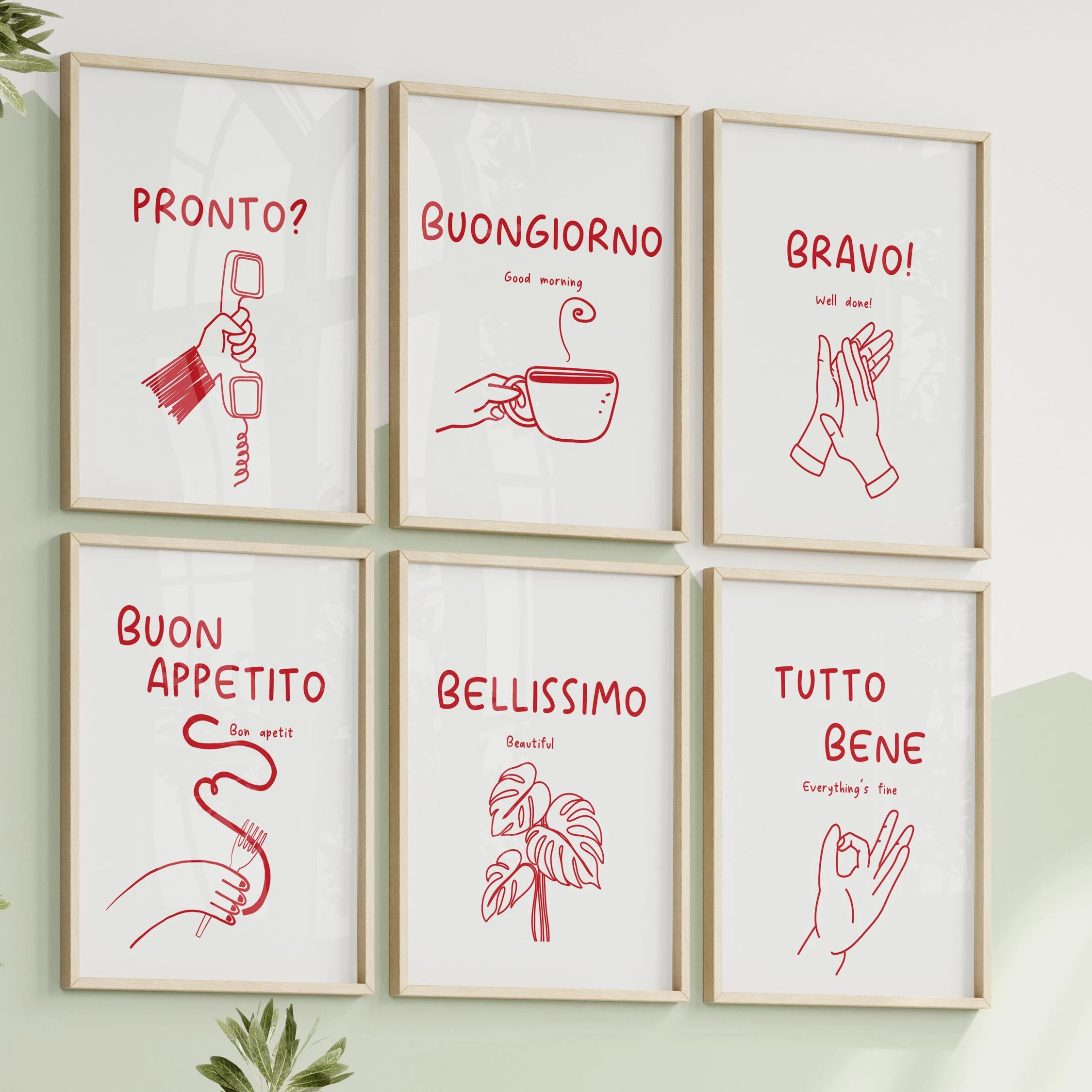 Palavras italianas inspiradoras arte da parede boas vibrações impressões citação cartazes minimalista pintura em tela moderna arte da parede sala de estar