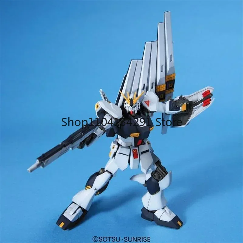 Bandai Original HG 1/144 RX-93 New Nu Gundam ฟิกเกอร์อนิเมะแบบประกอบเอง ของเล่นสะสม ของตกแต่ง ของขวัญสำหรับเด็กผู้ชาย
