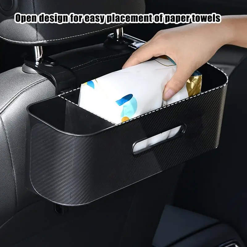 

Back Seat Storage Box Auto Tissue Holder Large Capacity Organizer For Truck RV Backseat Napkin Holder