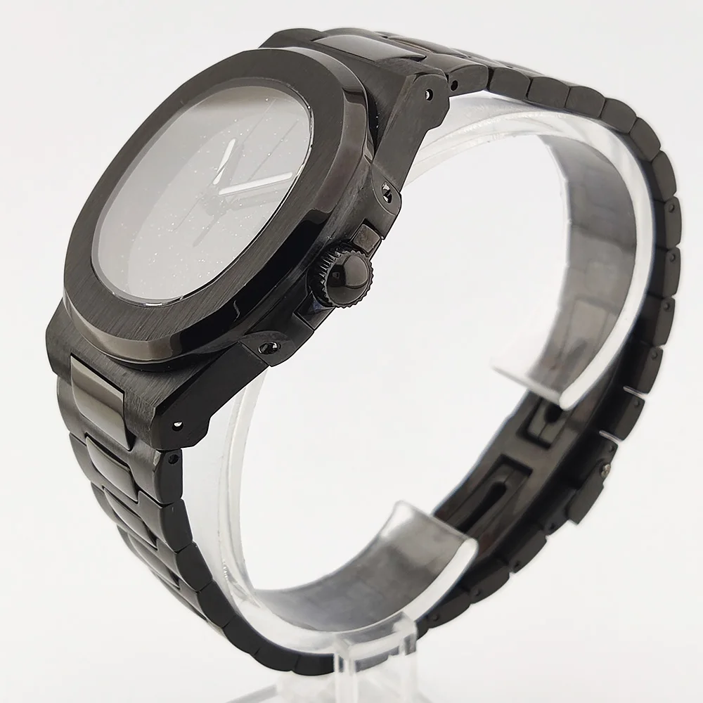 Orologio NH35 da 43 mm Quadrante nero stellato Orologio impermeabile in acciaio inossidabile Orologio meccanico creativo NH35 Movimento automatico Orologio da uomo