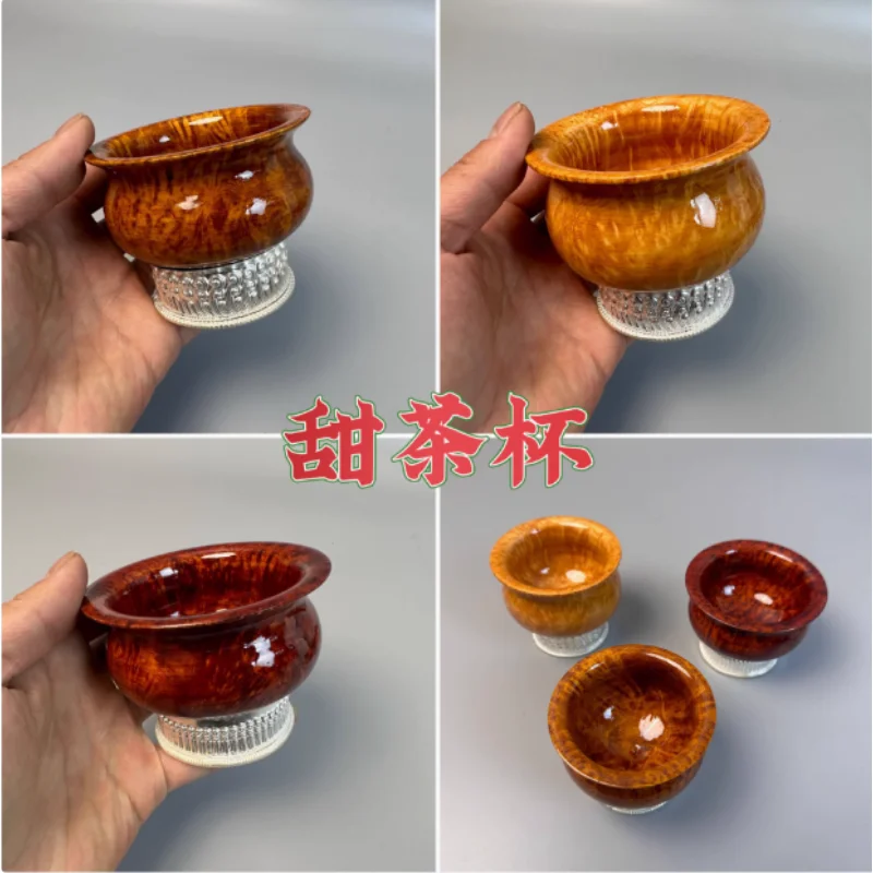 

Китайский тибетский этнический край ветра Чжа, дерево, белая медь, завернутое дно, сладкий чай, масло, чай, специальная чашка для сладкого чая