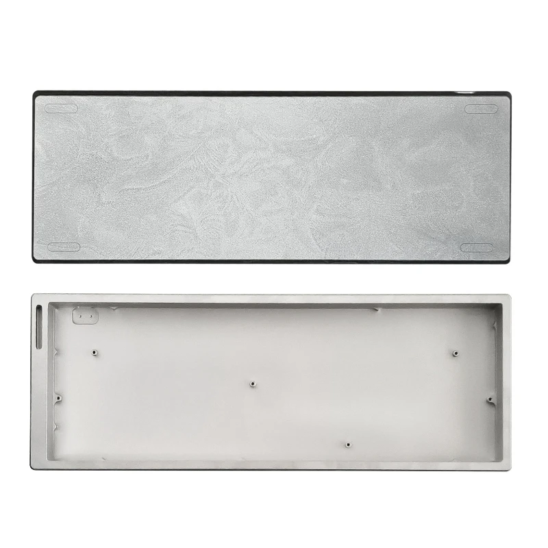 CNC Aluminum Alloy Shell GH60 Keyboard Case Custom Feather Grain Wooting60 Mad60 Win60 Magnetic Axis Keyboard Shell DIY Gifts