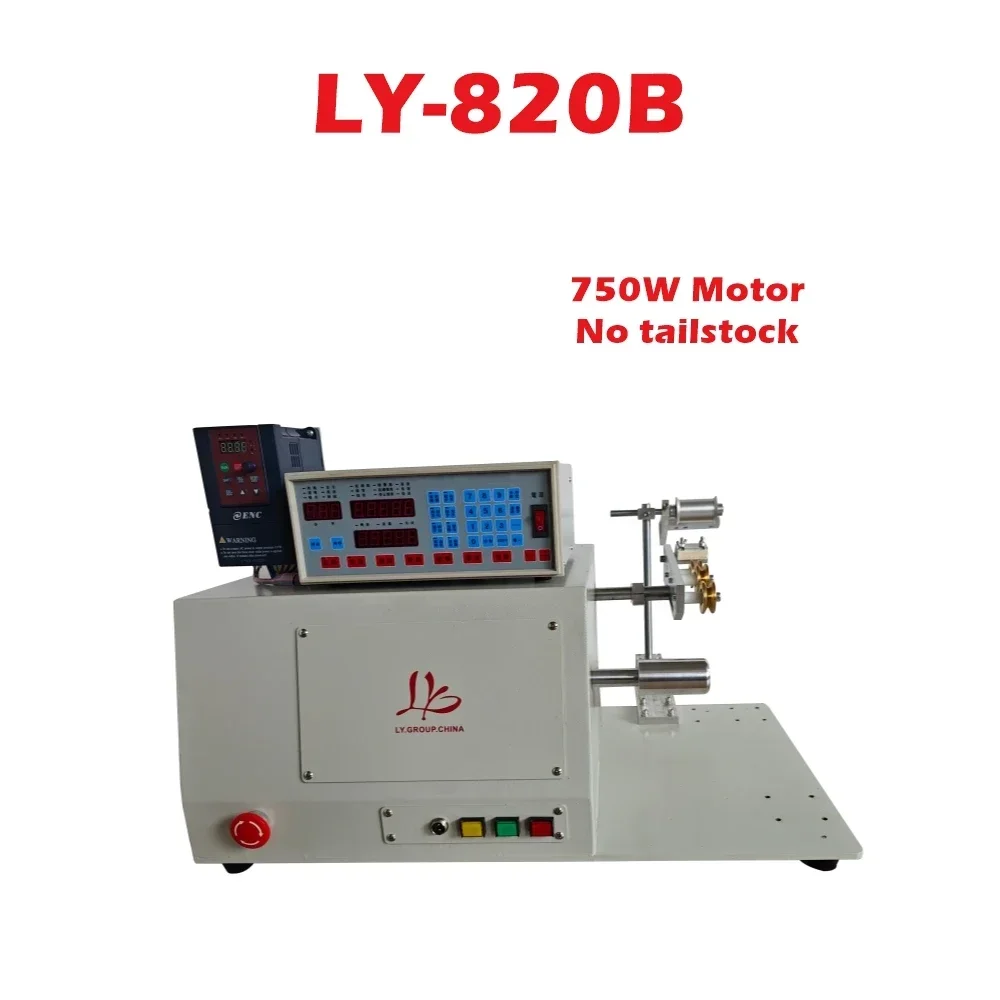 LY Coarse Wire Winding Machine 820B 820C Coil Winder Puller for 0.1-3.5mm 0.1-5.0mm Thick Wire Optional Tailstock High Power