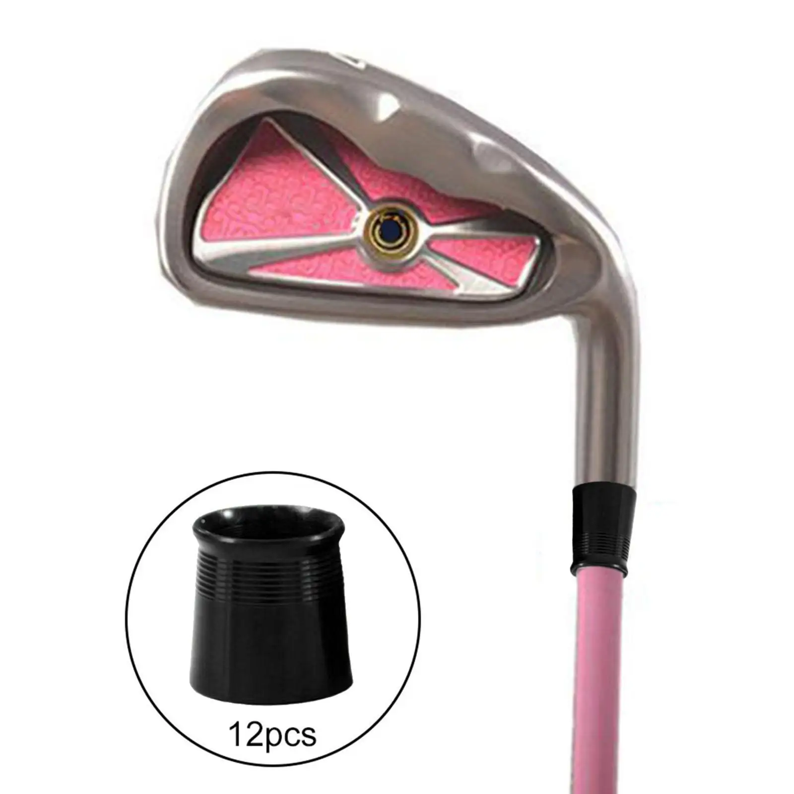 12 stücke Aluminium Legierung Golf Aderendhülsen Fit 0,370 Tipps Irons Welle Golf Welle Sleeve Adapter Ersatz