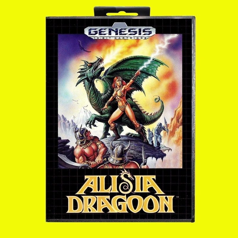 

Alisia Dragoon MD Game Card 16 Bit with US Box for Sega Megadrive Genesis Video Game Console Cartridge