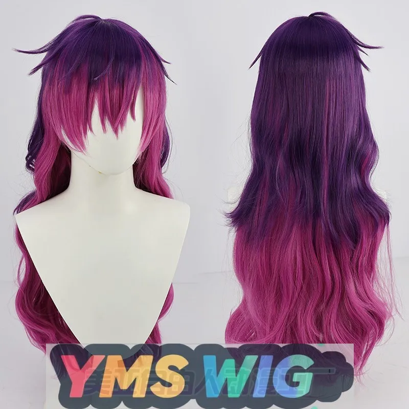 

【YMS WIG】Веселковое общество, виртуальный якорь, женская версия, Uki Violeta, парик для косплея, длинный смешанный градиент