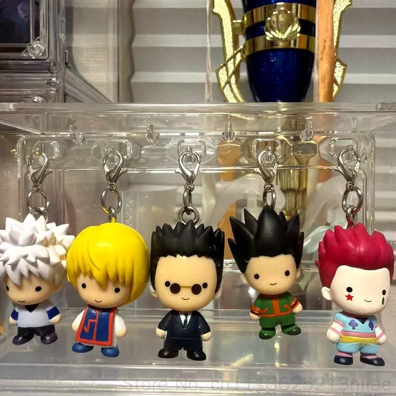 Bandai Gashapon Hunter X Hunter Keychain Pendant Gon Killua Hisoka Leorio Kurapika Mini Figure Bag Ornament For Anime Fans view 3