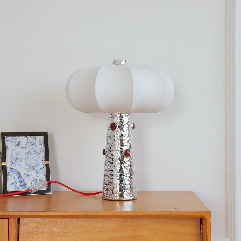 Fabric mushroom lamp, modern creative desk, hotel dining room bedroom c