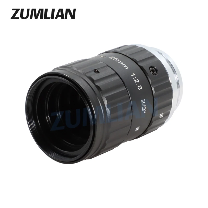 

Объектив ZUMLIAN 25 мм Prime, 10 МП, высокое разрешение, 2/3'', C-Mount, F2.8, низкое уровнем искажений, 10 мегапикселей, для промышленных камер