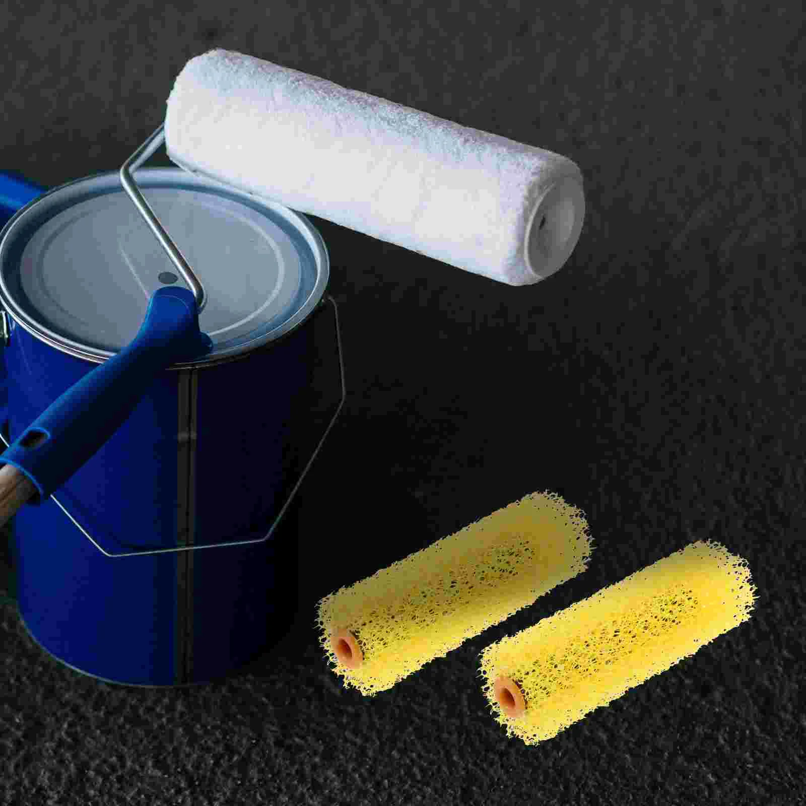 10 Pcs Sponge Paint Brush Roller Rollers Wall Texture Big Flower Small for Painting