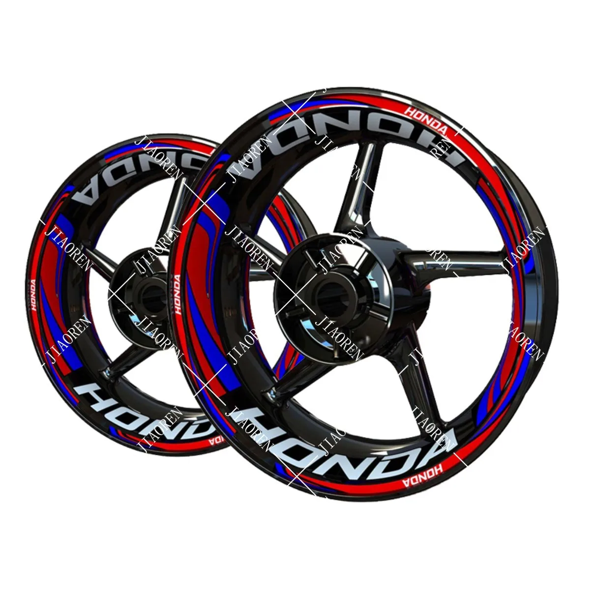 Pegatina Reflectante para motocicleta Honda, juego de cara lanta con ogotipo de ruedas CBR600RR CBR1000RR CB650R CBR650R الدبور