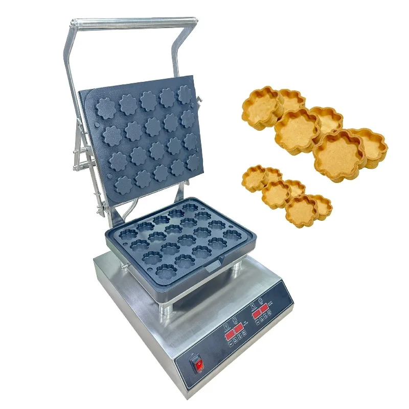 Commercial flower-shaped tart shell machine, egg tart skin grouting cookie machine, waffle cup constant temperature heating