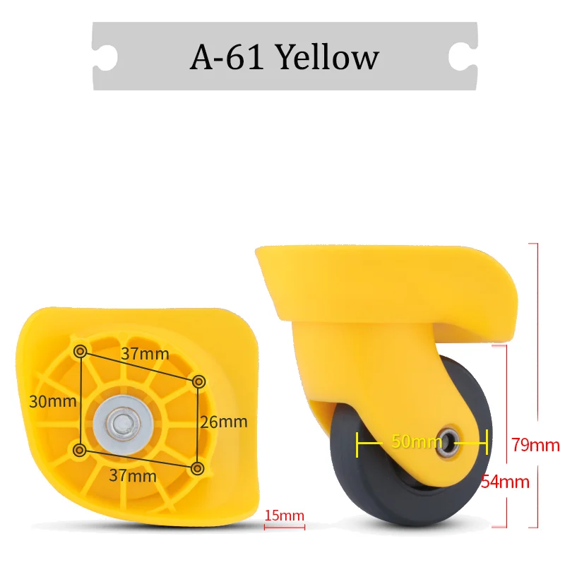 For Hongsheng A-61 Universal Wheel Replacement Suitcase Rotating Silent Smooth Convenient Shock Absorbing Accessories Wheels