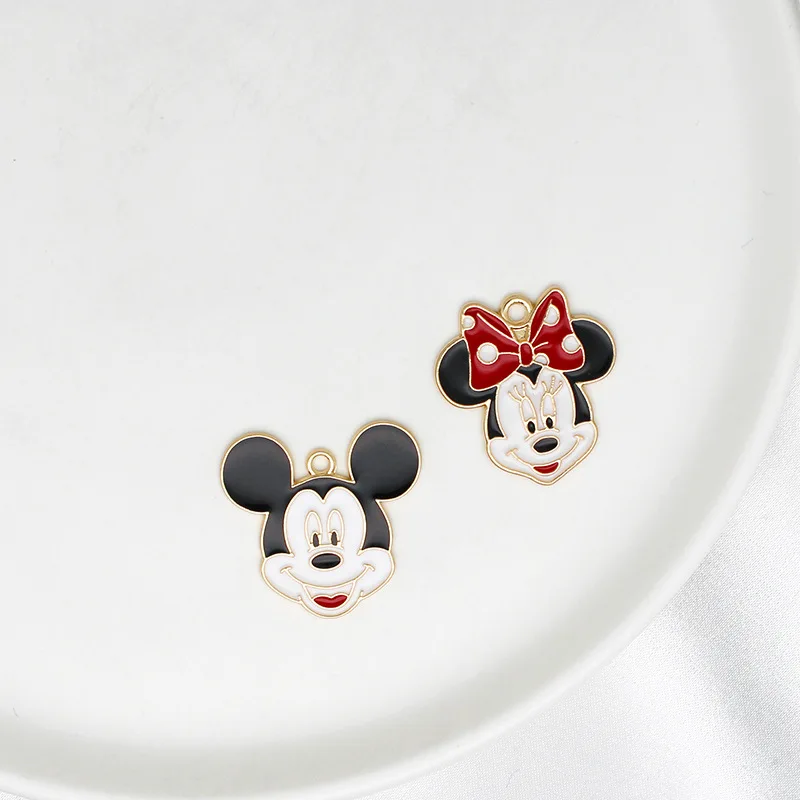 Disney Mickey Minnie simpatico cartone animato topolino gioielli collana ciondolo piccolo ciondolo accessori materiali fatti a mano fai da te