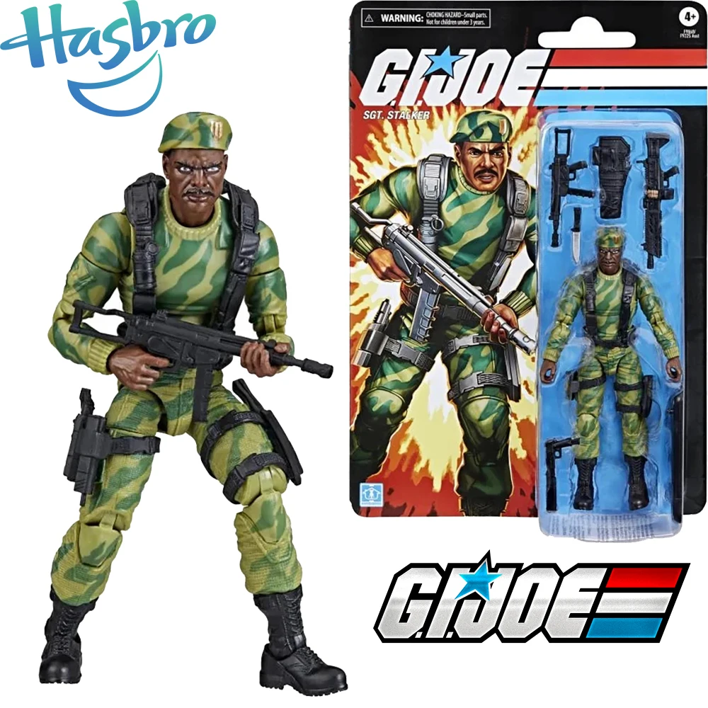 In Stock Original Hasbro G.I. Joe Classified Series Retro Collection Sgt. Stalker Decoration Action Figures Model Toys Gifts