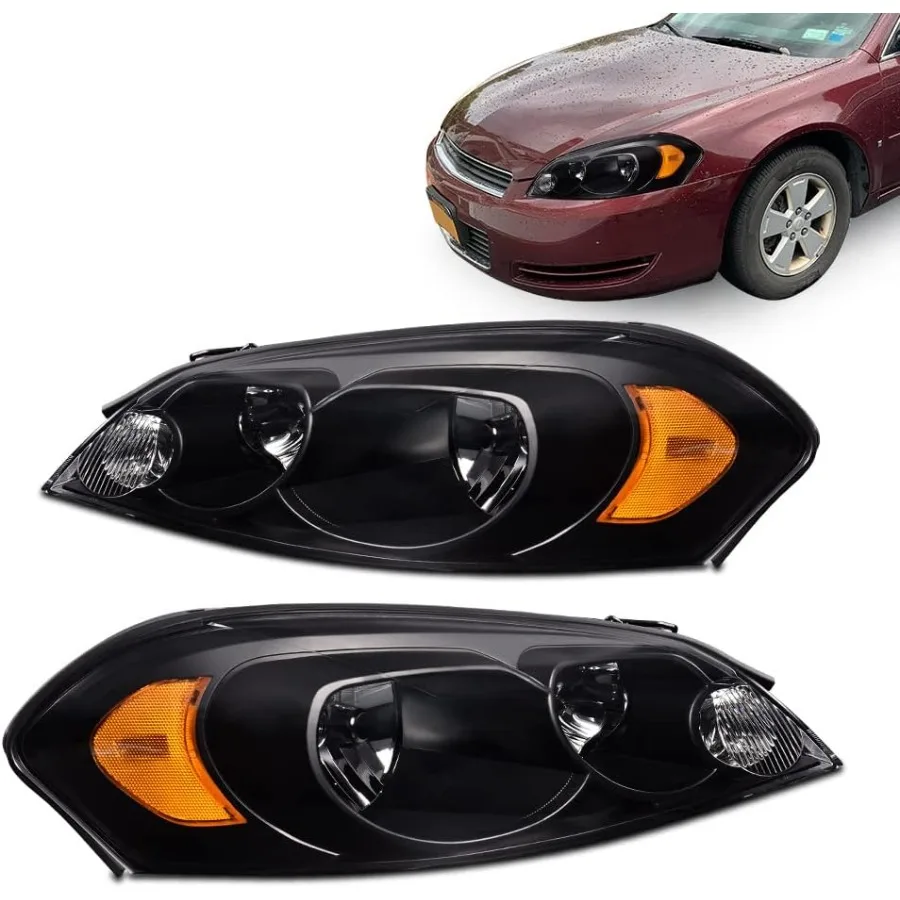 

Headlights Assembly Replacement For Chevy Impala 2006-2013 Replacement For Chevy Impala Limited 2014-2016 Monte Carlo 2006-2007