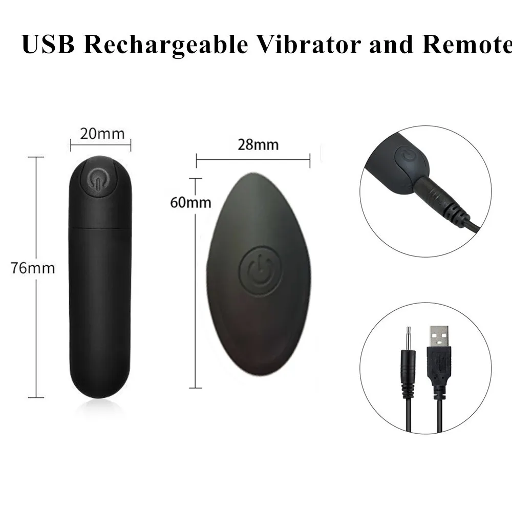 USB تهمة التحكم عن بعد صغيرة قوية رصاصة هزاز البظر محفز المهبل الكبار الجنس لعب للنساء الاستمناء متجر #3