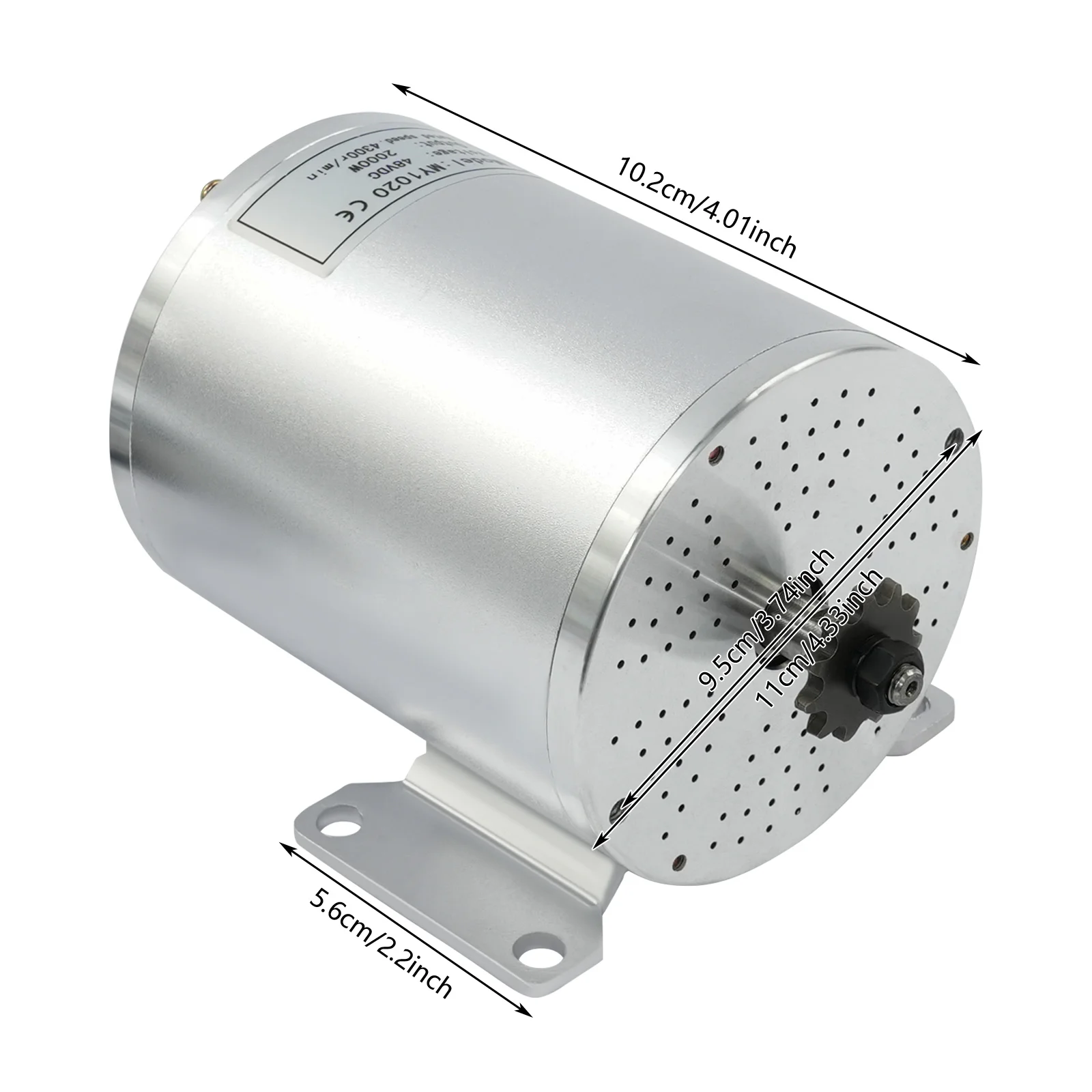 Kit de moteur électrique sans balais 48 V CC, kit de moteur électrique, kit de conversion de vélo électrique pour vélos, scooters, karts