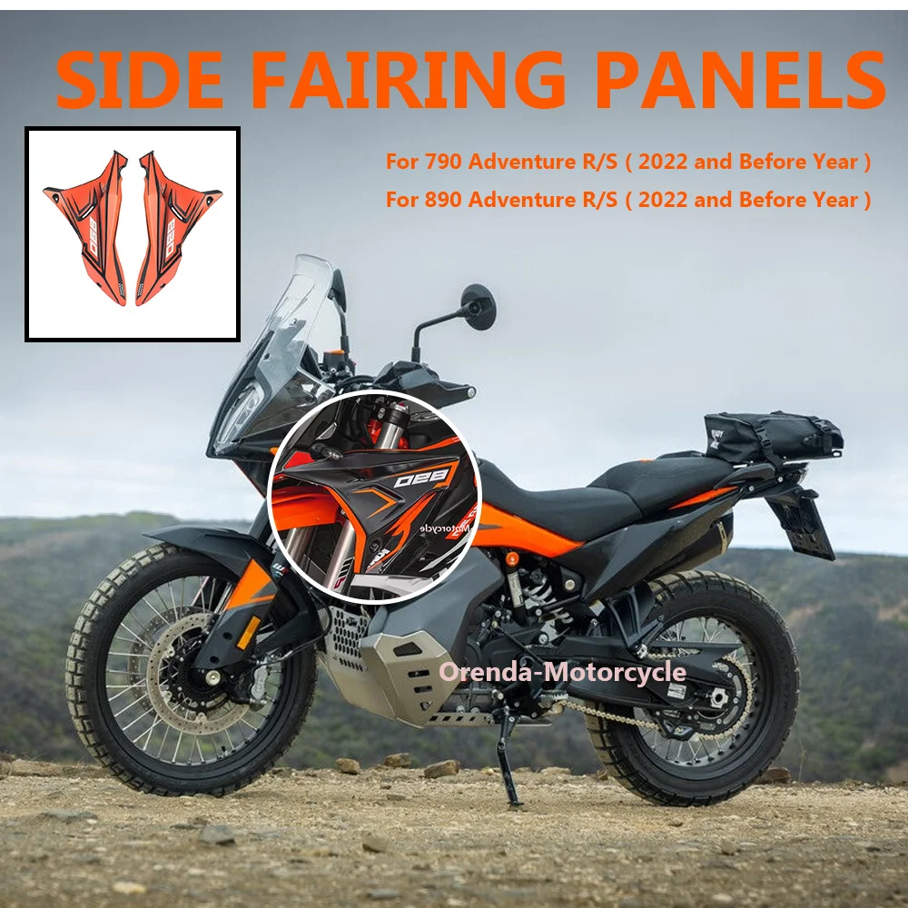 

For 790adv 890adv 790 890 ADV Adventure R S Below 2021 2022 Fairing Side Panels Wind Deflector Windscreen Plate Cover Motorcycle
