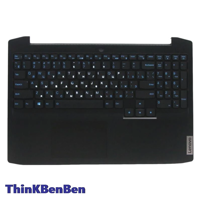 

RU Russian Onyx Black Keyboard Upper Case Palmrest Shell Cover For Lenovo Ideapad Gaming 3 15 15IMH05 5CB0Y99486