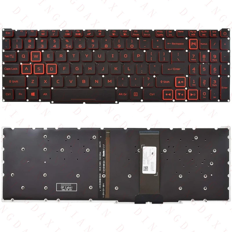 H+ New for Acer Nitro 5 AN515-54 AN515-54-51M5 AN515-54-71FT US Backlit Keyboard