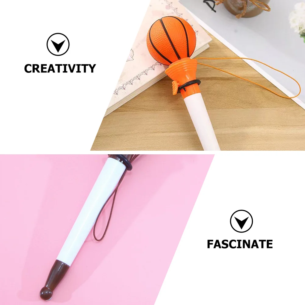 Stylos à bille de basket-ball, 6 pièces, Style Sport, nouveauté, stylos amusants avec poignée confortable, écriture lisse pour enfants étudiants, bureau, école