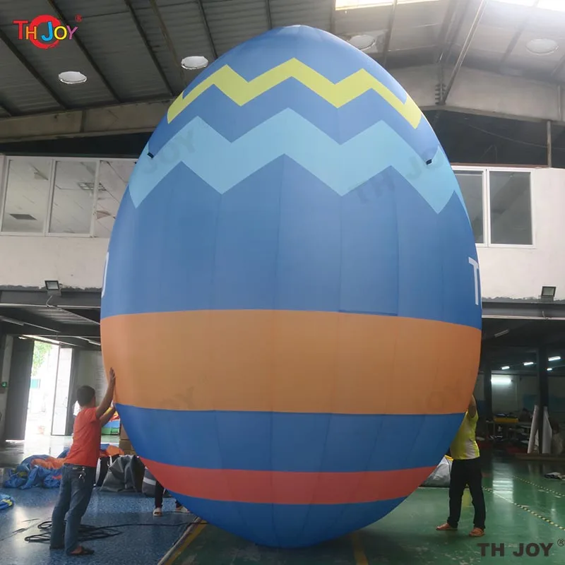 Custom Giant Inflatable Easter Eggs 3-6 Meters Large Colorful Egg Model Balloon Toy for Easter Holidays Decoration