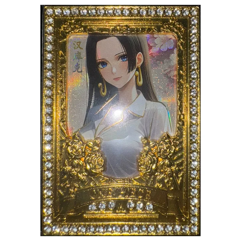 Anime ONE PIECE Rare Collectible Card Reiju Robin Uta Nami Ulti Yamato Hancock Vivi Kozuki Hiyori Toys for boys Birthday Present