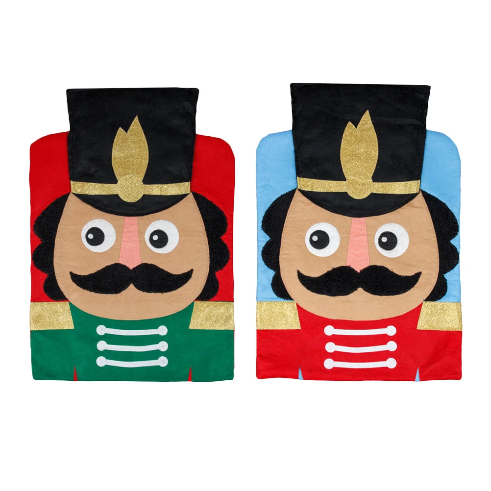 

2 Pcs Dining Chairs Christmas Back Covers Nut Cracker The Nutcracker Nutcrackers Decor