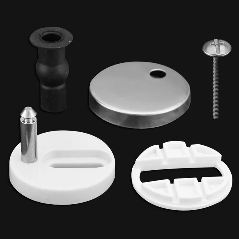 2Pcs Universal Toilet Seat Hinges Replacement Fittings Mountings Top Fix WC Bisagra Buckle Screw Toilet Accessories Repair Tools image 3