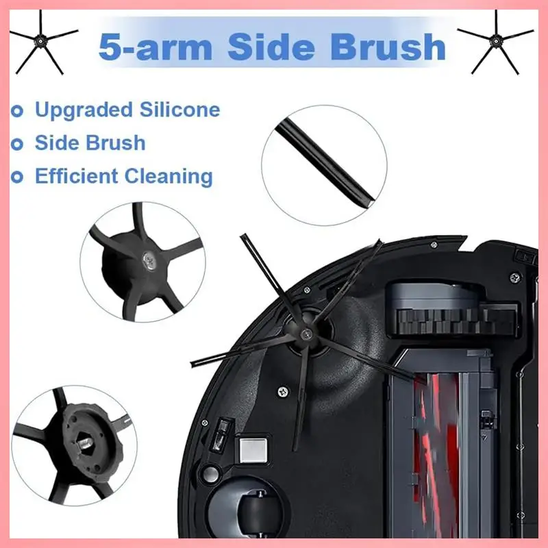 

M02K-For Roborock S7 Maxv Ultra / S7 Pro Ultra Vacuum Cleaner Main Side Brush Mop Cloth Hepa Filter Dust Bags Accessories