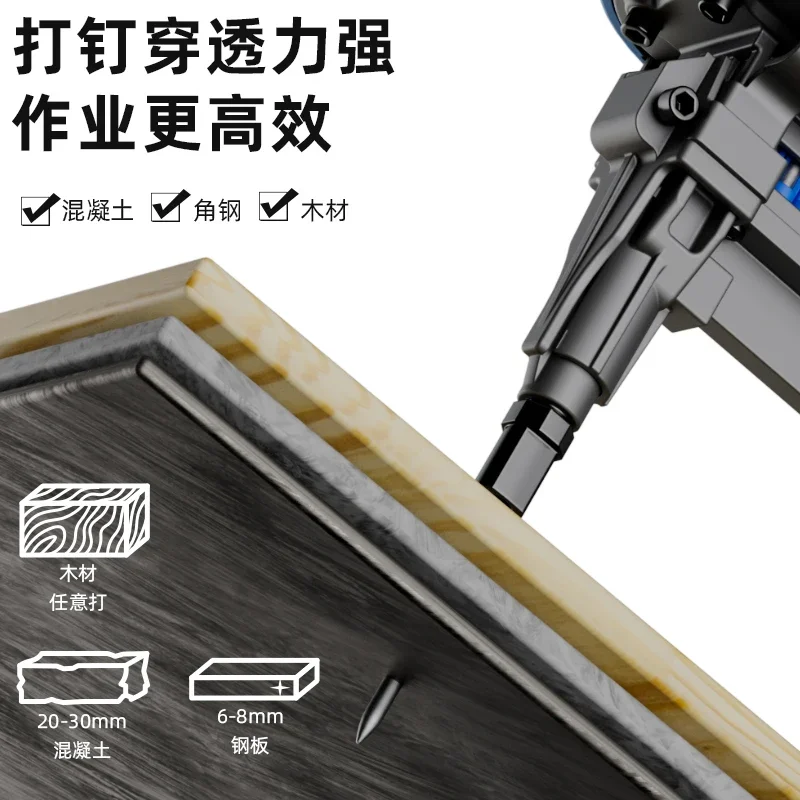 Cordless Finish Nailer Nail Gun Nailer Door and Window Bracket Wood Fixed Installation Gas Nailer Pneumatic Nail Gun